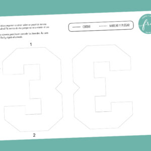 "3" Molde número 3D