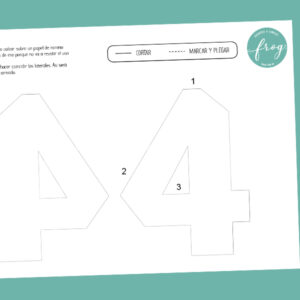 "4" Molde número 3D