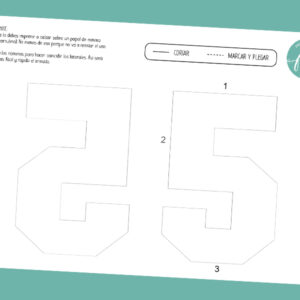 "5" Molde número 3D