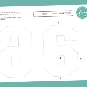 "6" Molde número 3D