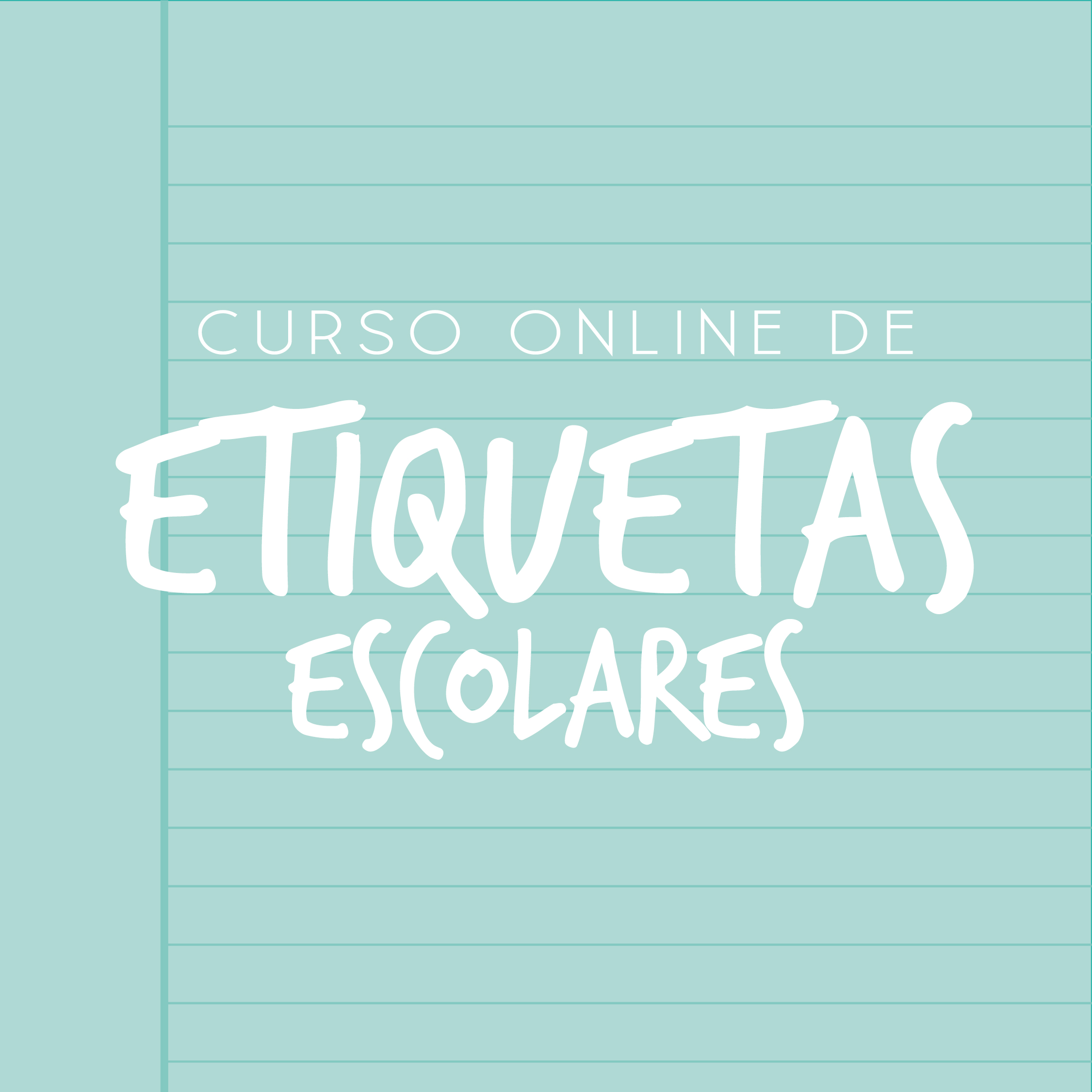 CURSO DE ETIQUETAS ESCOLARES