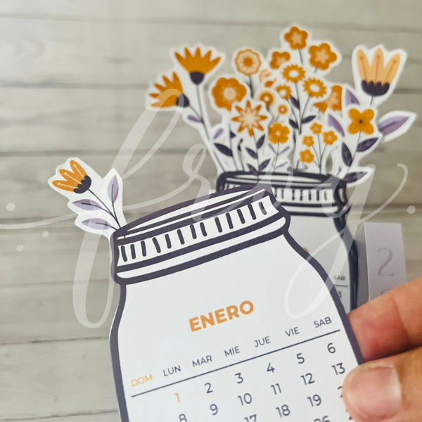 Calendario 2025 - FLORES AMARILLAS